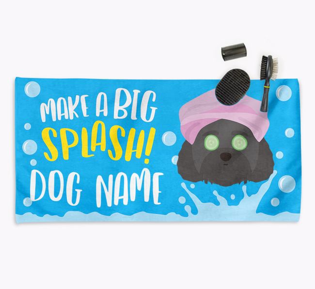 Personalised 'Make a BIG Splash' Towel for your {breedCommonName}